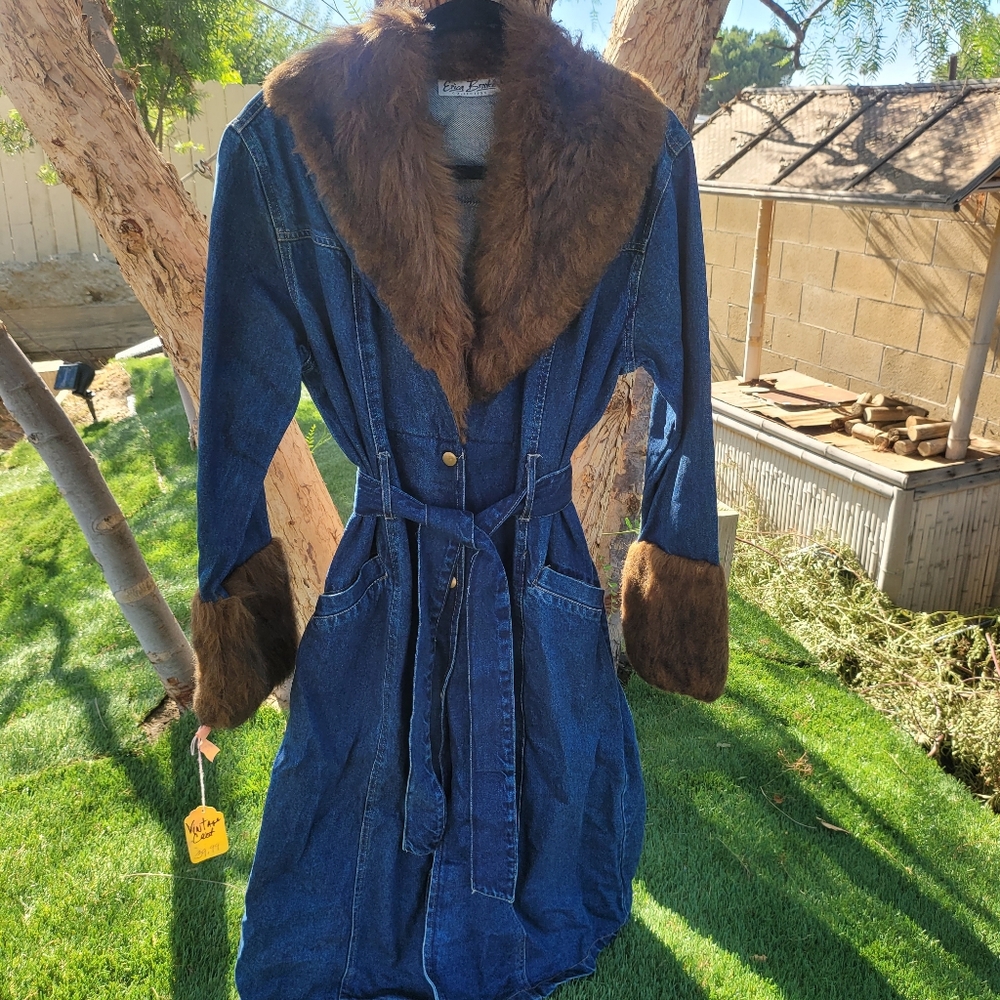 Vintage Erica Brooke Collection Jean Coat